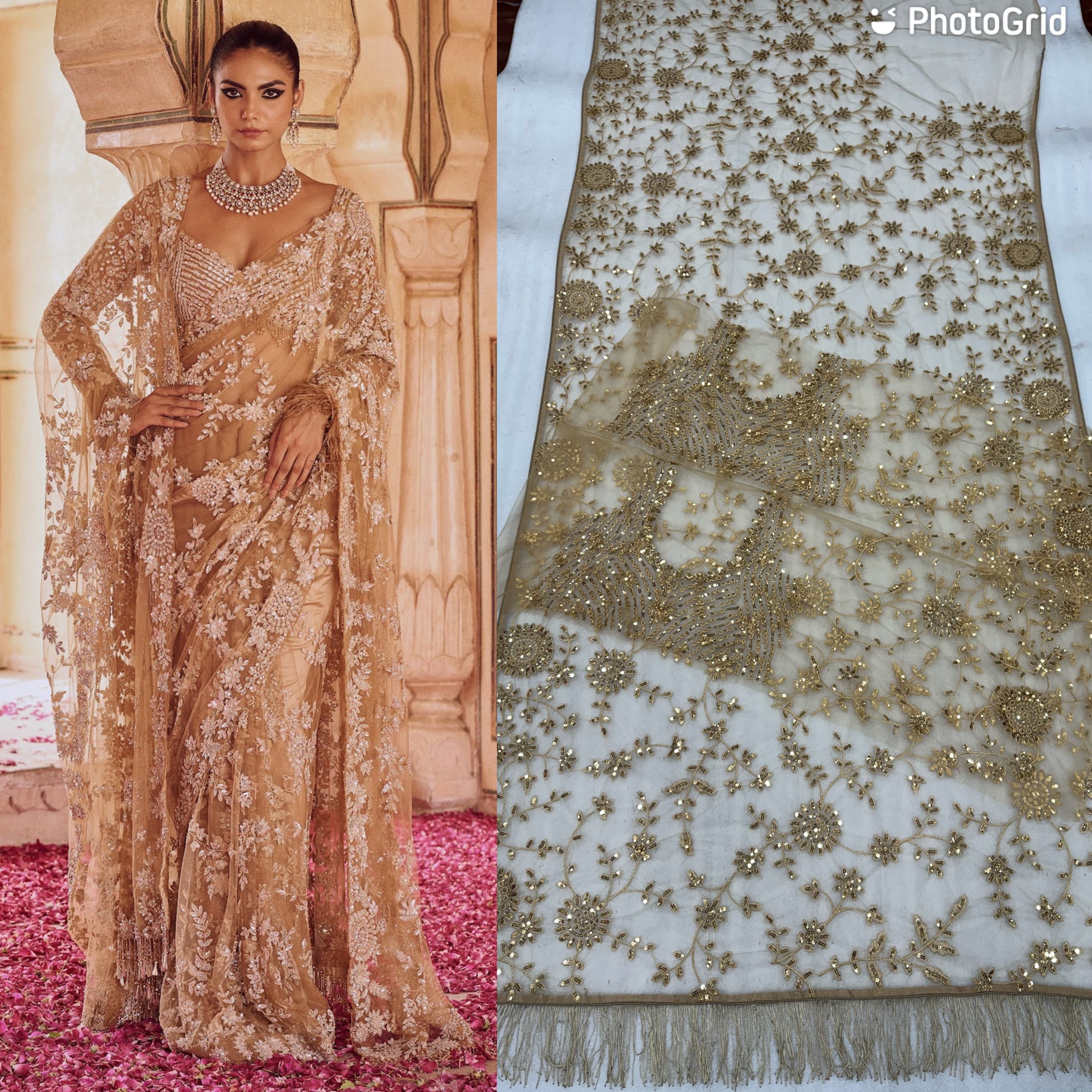 Party-wear Bollywood Blockbuster Sequence Designer Saree - Image 5